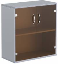 Шкаф со стеклянными дверьми СТ-3.2 Металлик 770*365*823