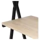 Стол на металлокаркасе BRABIX LOFT CD-004, 1200х535х1110 мм, 3 полки, цвет дуб натуральный, 641220. Фото товара с разных ракурсов.